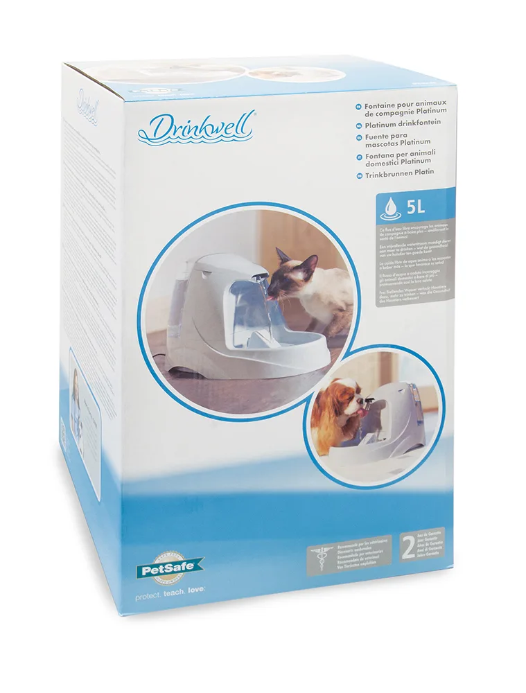 1-14.jpg PetSafe Drinkwell Platinum drinkfontein 5 L – automatische waterfontein