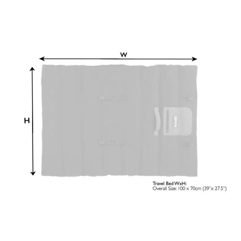 Scruffs Expedition Roll Up Travel Pet Bed 100×70 cm | Reisbed hond