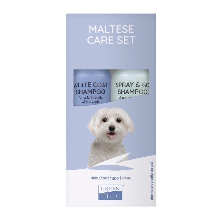 Greenfields Maltese Care Set 2×270 ml | Verzorging witte hondenvacht
