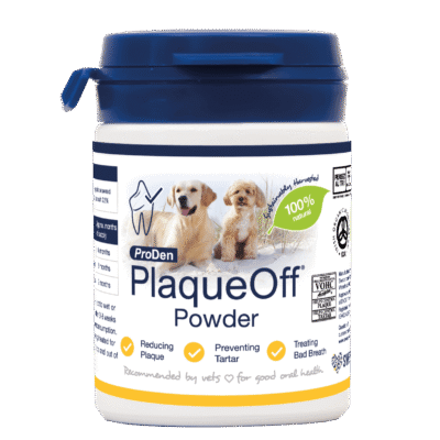 0.png PlaqueOff Poeder voor honden 180 g – natuurlijk supplement voor gebitsverzorging