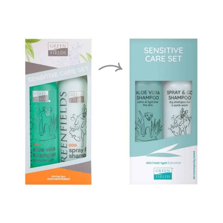 3-11.jpg Greenfields Sensitive Care Set 2×270 ml | Zachte verzorging hond & kat