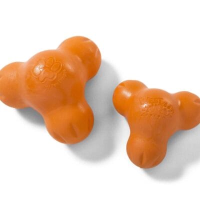 West Paw Zogoflex Tux Small 10 cm – tangerine | Interactief hondenspeelgoed