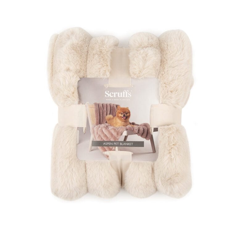 Scruffs Aspen Blanket Crème | Luxe en warme deken voor honden en katten