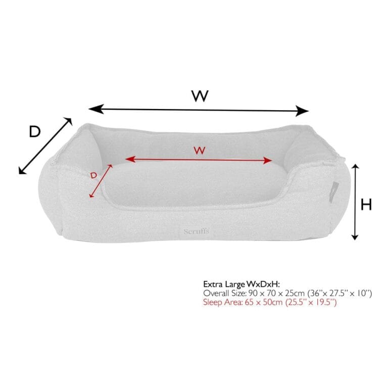 Harvard Orthopedisch Box Bed Grafietgrijs / Extra Large - 90 x 70 cm