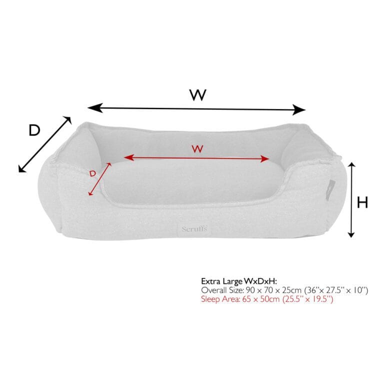 Harvard Orthopedisch Box Bed Parel Grijs / Extra Large - 90 x 70 cm