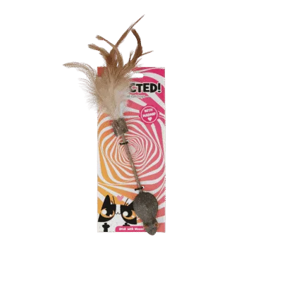ADDI014.png Addicted! Speelstok met Muis en Veren
