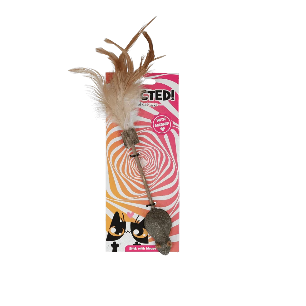 ADDI014.png Addicted! Speelstok met Muis en Veren