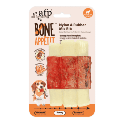 AFP Bone Appetit - Nylon & Rubber Mix Rib - Bacon Flavor In