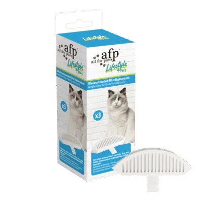 AFP Lifestyle 4 Pets Wireless Fountain Filter Replacement 3 pack