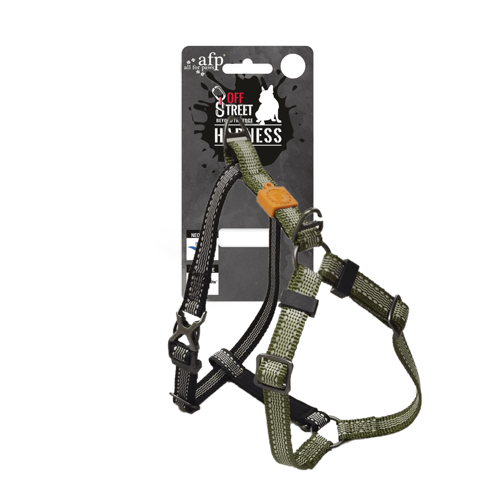 AFP Off Street - Dog Non-Pull Harness Olijfgroen L