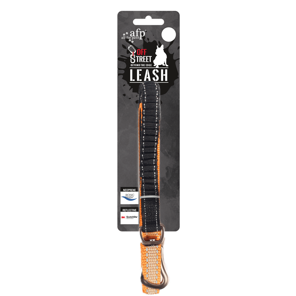AFP Off Street - Dog Leash Mandarijn S