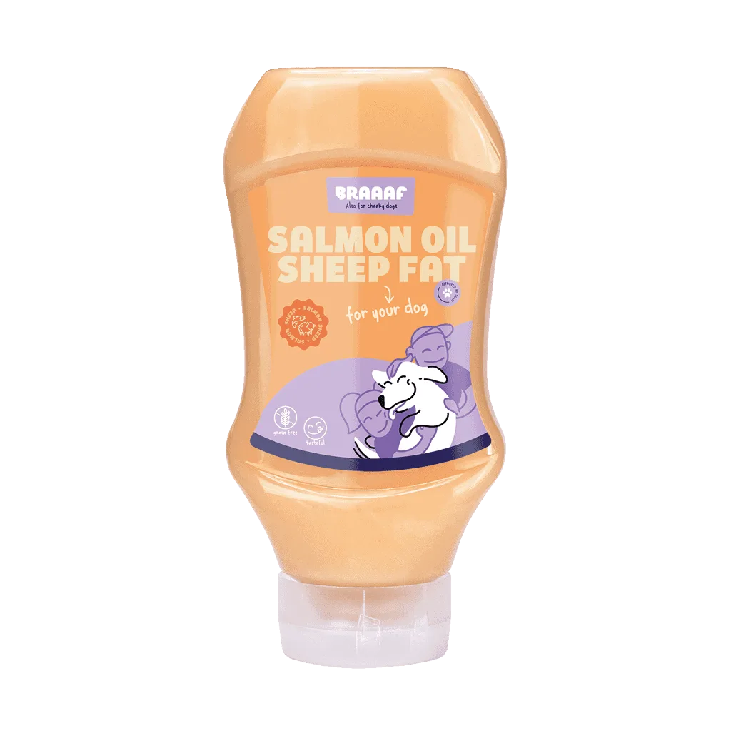 Braaaf Dog Food Sauce Zalmolie & Schapenvet