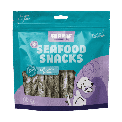 Braaaf Seafood Zalm Roll Sticks - 12 cm (175 gr)