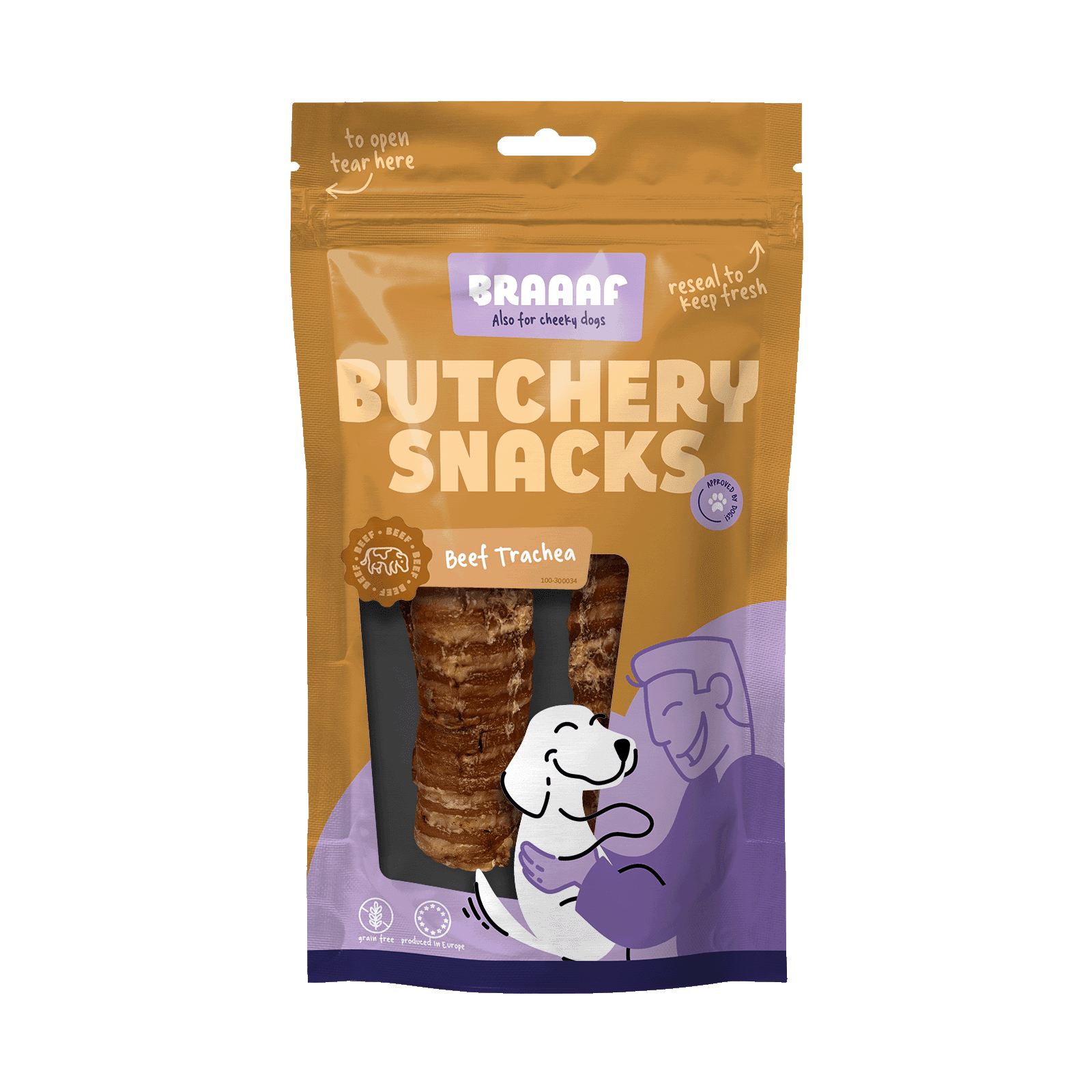 Braaaf Butchery Snacks Beef Trachea 85 g