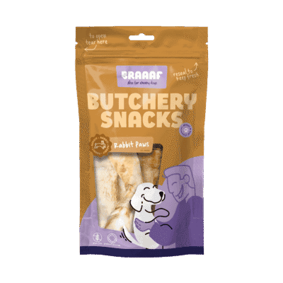 Braaaf Butchery Snacks Konijnenpootjes 100 g