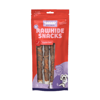 Braaaf Rawhide Twister Eend (3 st.) - 25 cm