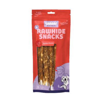 Braaaf Rawhide Twister Kip (8 st.) - 25 cm