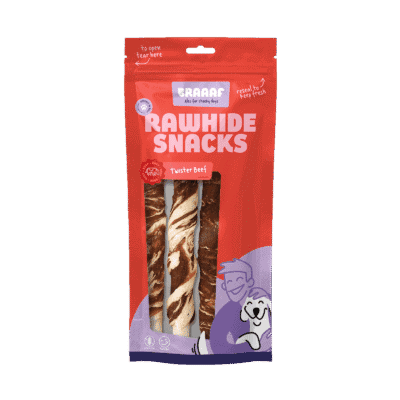 Braaaf Rawhide Twister Rund & Vis (3 st.) - 21 cm