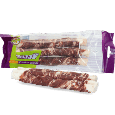 Braaaf Rawhide Twister Lam & Vis (3 st.) - 21 cm