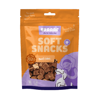 Braaaf Soft Snack Cubes - Rund & Vis