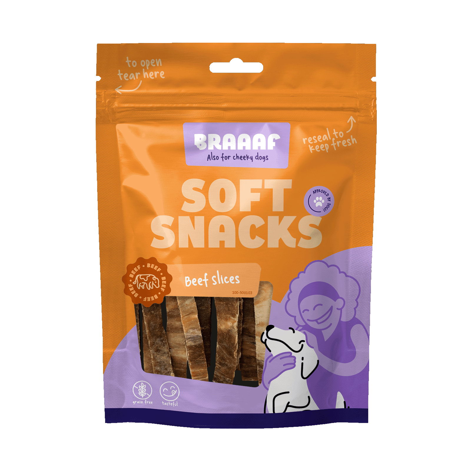 Braaaf Soft Snack Slices – Rund & Vis
