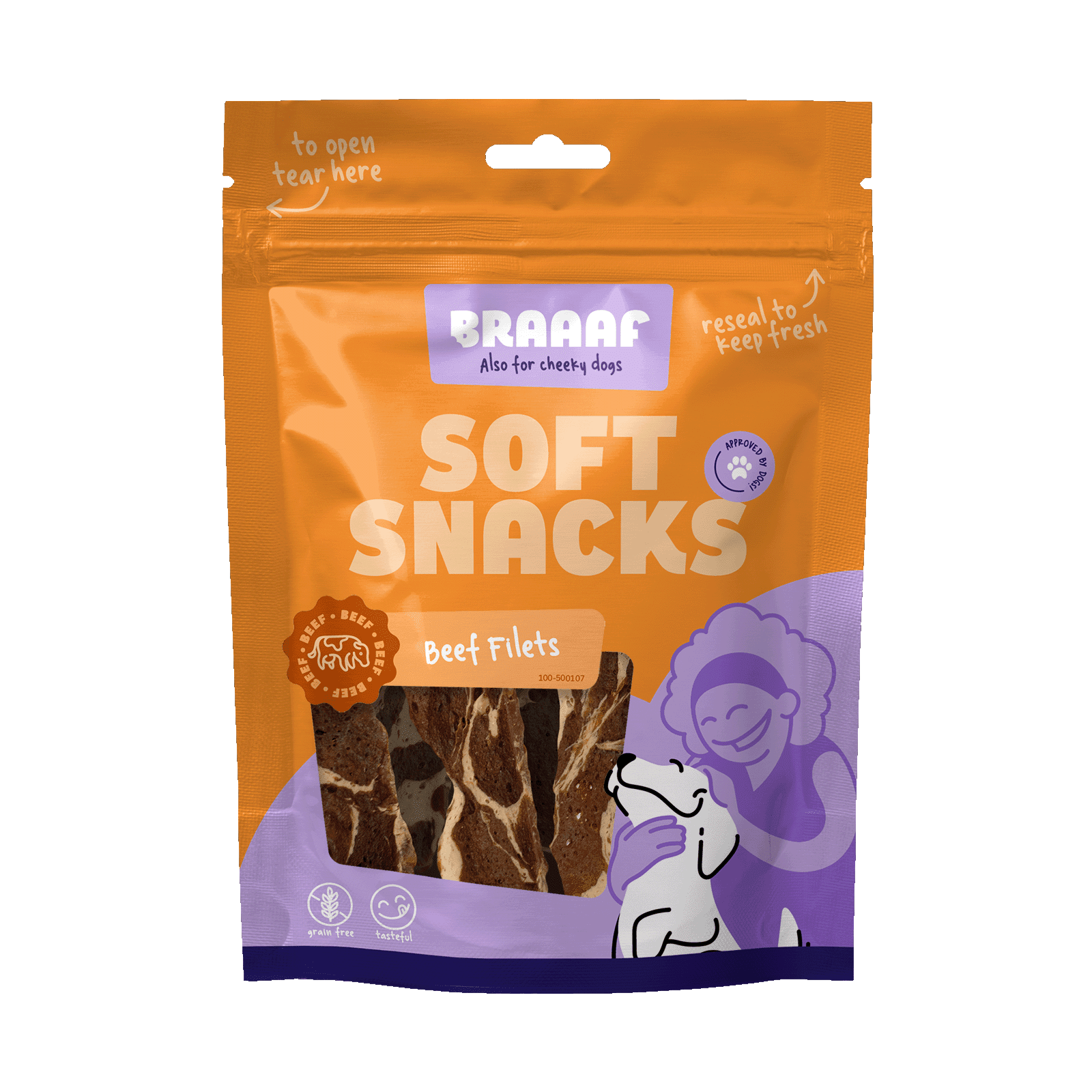 Braaaf Soft Snack Filet - Beef & Fish
