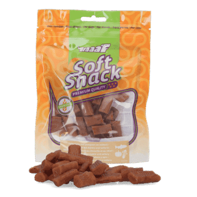 Braaaf Soft Snack met Zalm pompoen en selderij