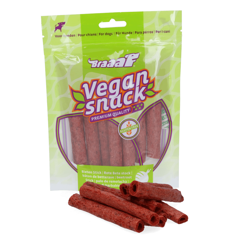 Braaaf Vegan Snack Rode Biet Stick - 12 cm