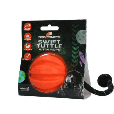 Dog Comets Swift Tuttle Met Touw Oranje