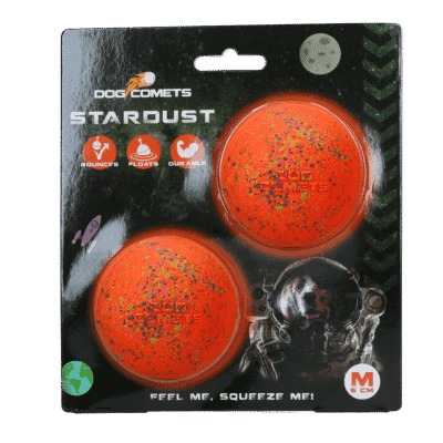 Dog Comets Stardust Oranje M (2-Pack)