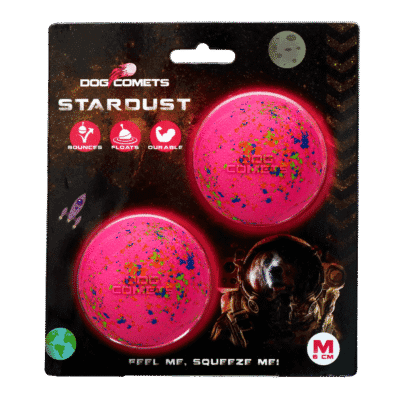 Dog Comets Stardust Roze M (2-Pack)