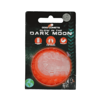 Dog Comets Glow In The Dark Moon Bal S Oranje