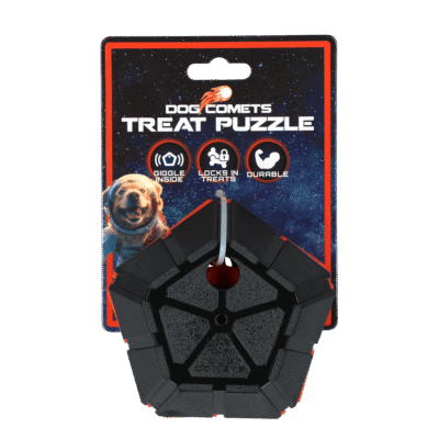 Dog Comets Treat Puzzle Oranje