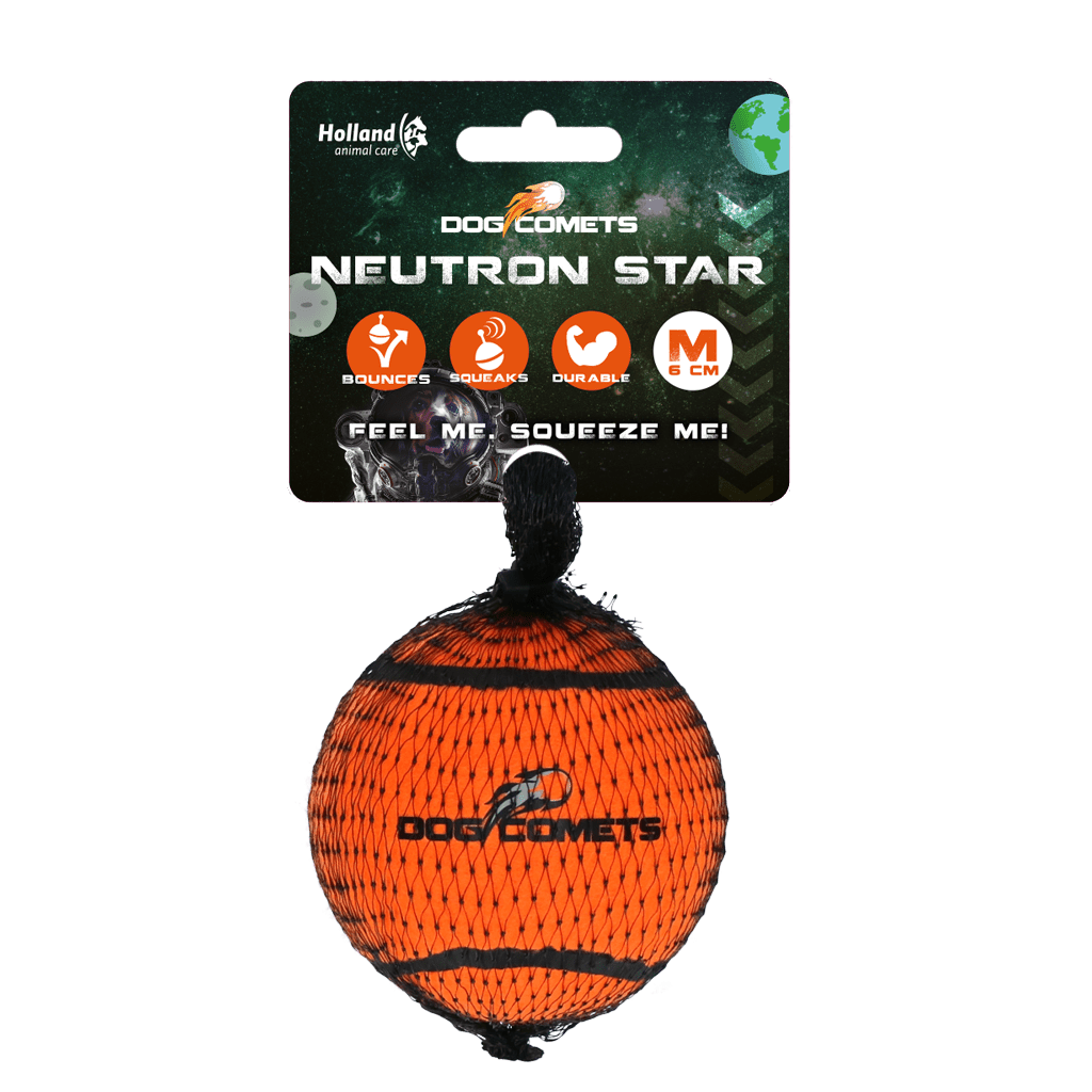 Dog Comets Tennisbal Met Pieper Neutron Star M Oranje