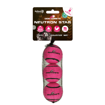 Dog Comets Tennisbal Met Pieper Neutron Star S Roze (3-pack)