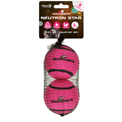 Dog Comets Tennisbal Met Pieper Neutron Star L Roze (2-pack)
