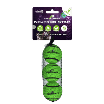 Dog Comets Tennisbal Met Pieper Neutron Star S Groen (3-pack)