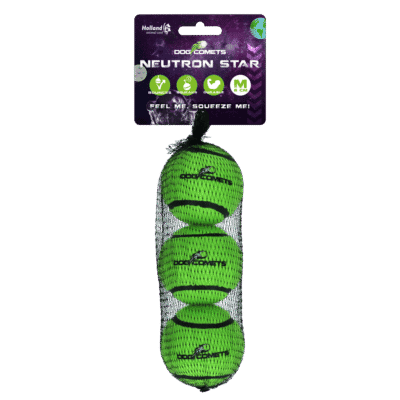 Dog Comets Tennisbal Met Pieper Neutron Star M Groen (3-pack)