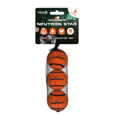 Dog Comets Tennisbal Met Pieper Neutron Star S Oranje (3-pack)