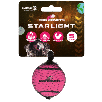 Dog Comets Tennisbal Starlight S Roze