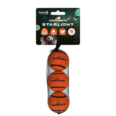 Dog Comets Tennisbal Starlight S Oranje (3-pack)