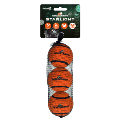 Dog Comets Tennisbal Starlight M Oranje (3-Pack)