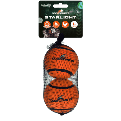 Dog Comets Tennisbal Starlight L Oranje (2-pack)
