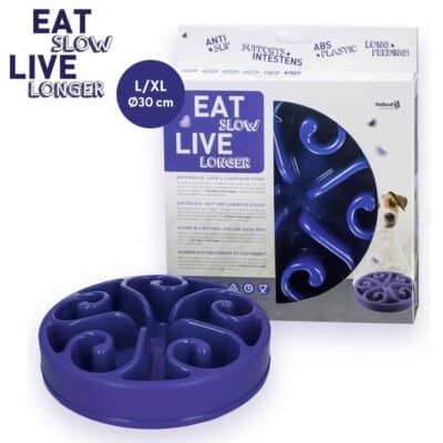 Eat Slow Live Longer Original Blauw L