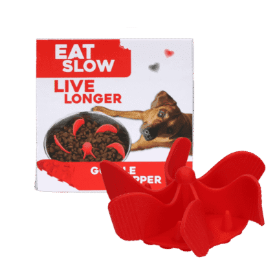 Eat Slow Live Longer Gobble Stopper Rood M