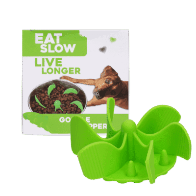 Eat Slow Live Longer Gobble Stopper Groen M