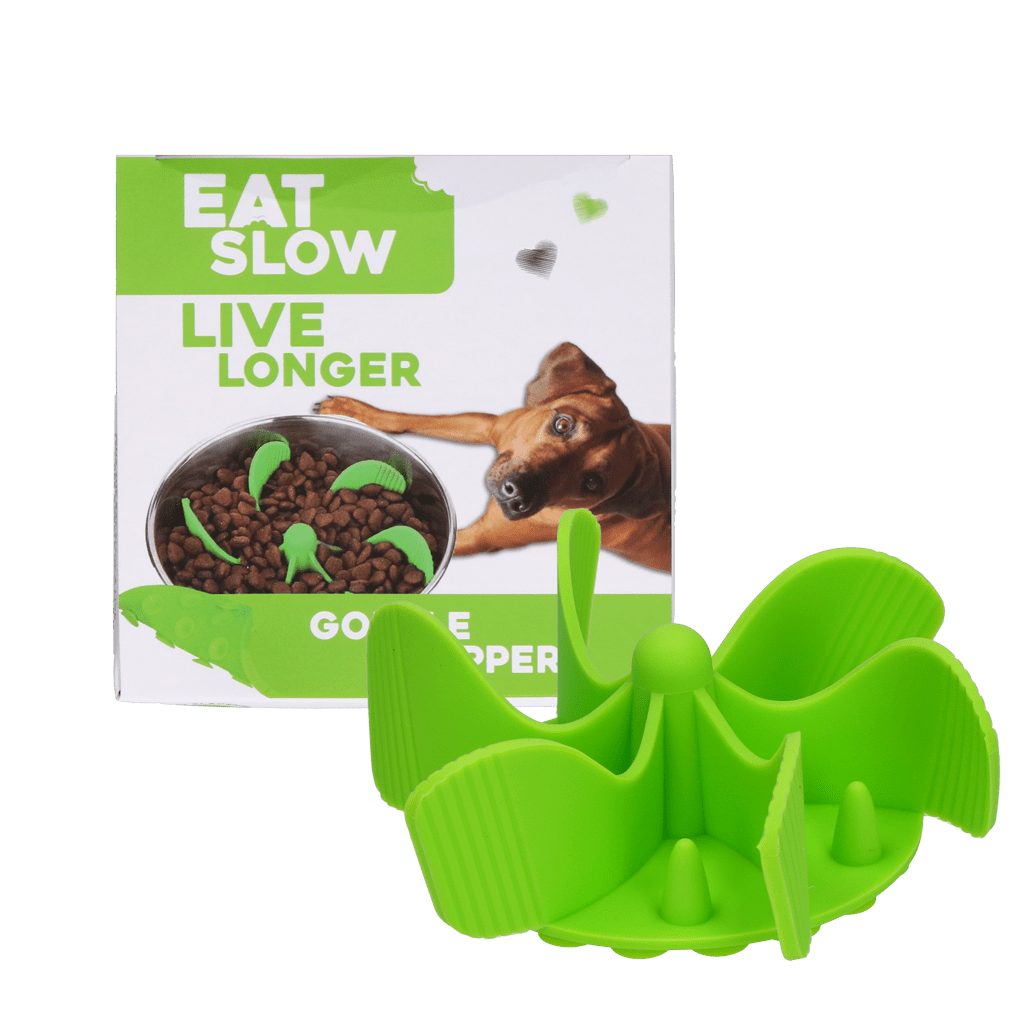Eat Slow Live Longer Gobble Stopper Groen