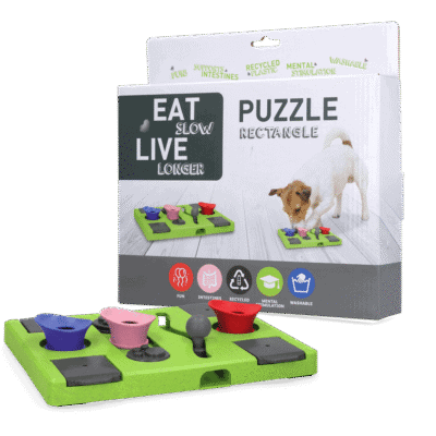 Eat Slow Live Longer Puzzle Rectangle