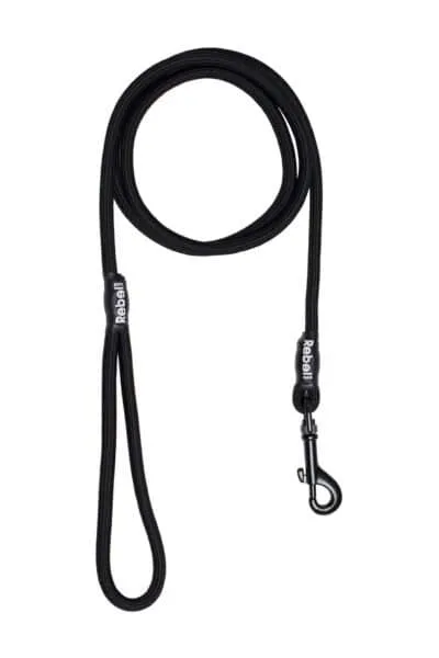Basic Leash Zwart / Small - 8 mm x 140 cm