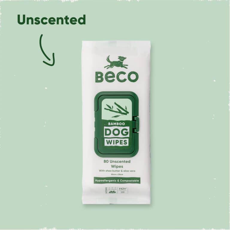 Beco Bamboo Dog Wipes Unscented 80 stuks | Plasticvrij & zacht